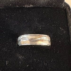 14k white gold band in a size 5